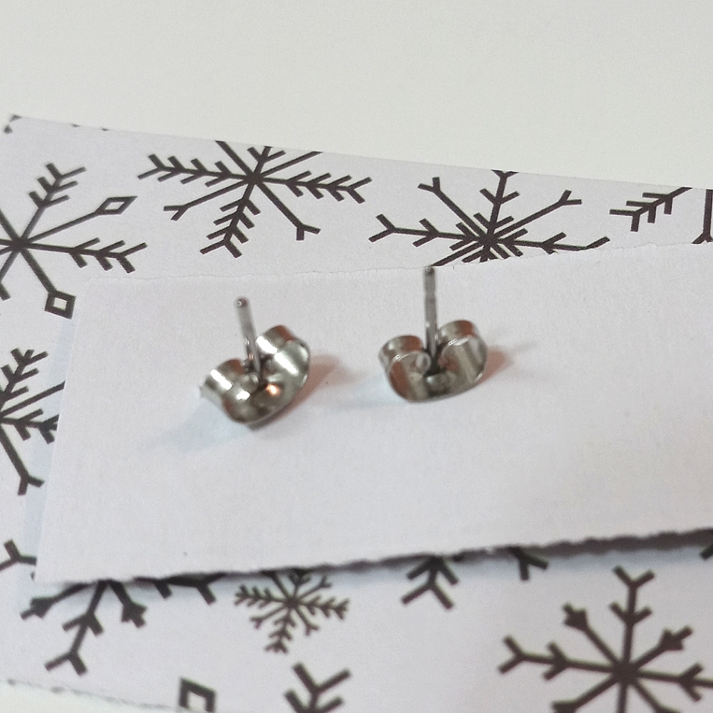 Christmas Tree and Deer Stainless Steel Stud Earrings - Picture 4 of 5